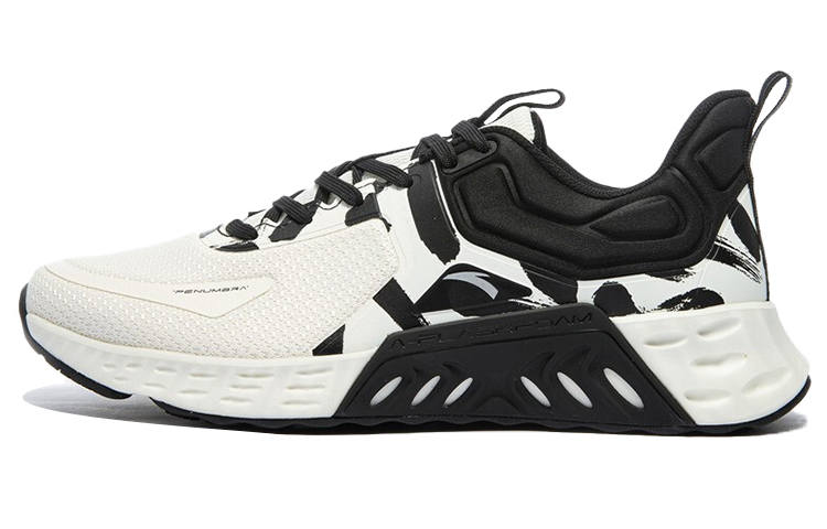 ANTA ANTA Training Shoes Men's Low Top Ivory White/Black