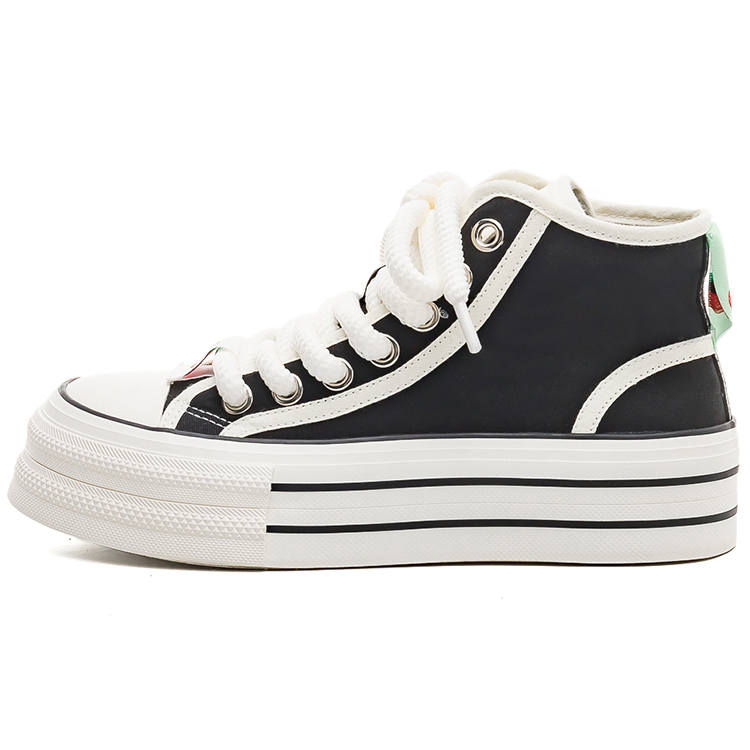 Warrior Abrasion Resistant Slip Resistant Abrasion Resistant Slip Resistant High top Canvas Shoes Women's Black