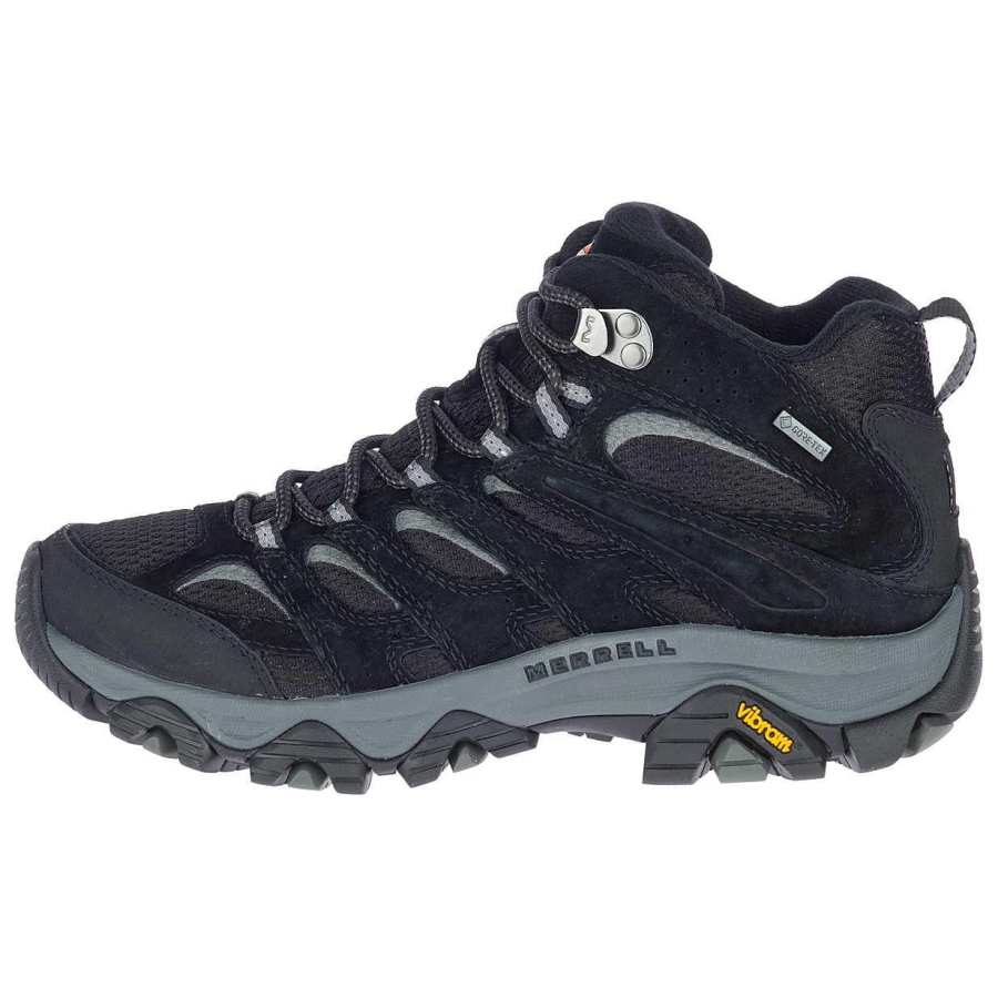 MERRELL MOAB 3 Slip Resistant Abrasion Resistant Waterproof And Breathable Grip Mid top Hiking Shoes Women's Black