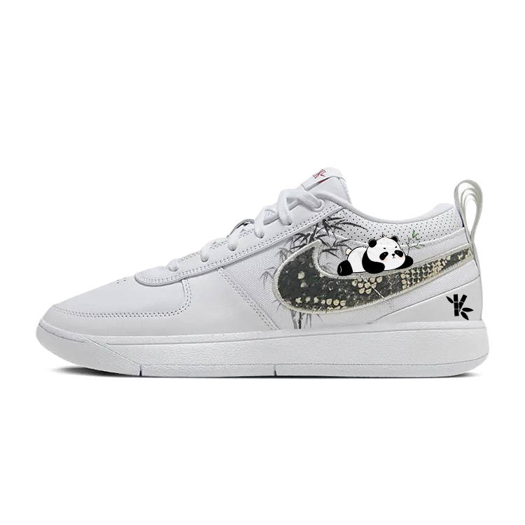 Nike Nike Book 1 Slip Resistant Abrasion Resistant Low top Basketball Shoes Men's White Black