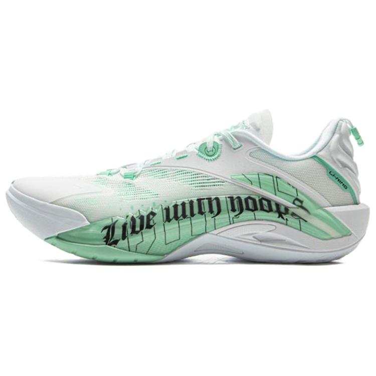 Li-Ning Li Ning Low top Outdoor Performance Basketball Shoes Men's White Green