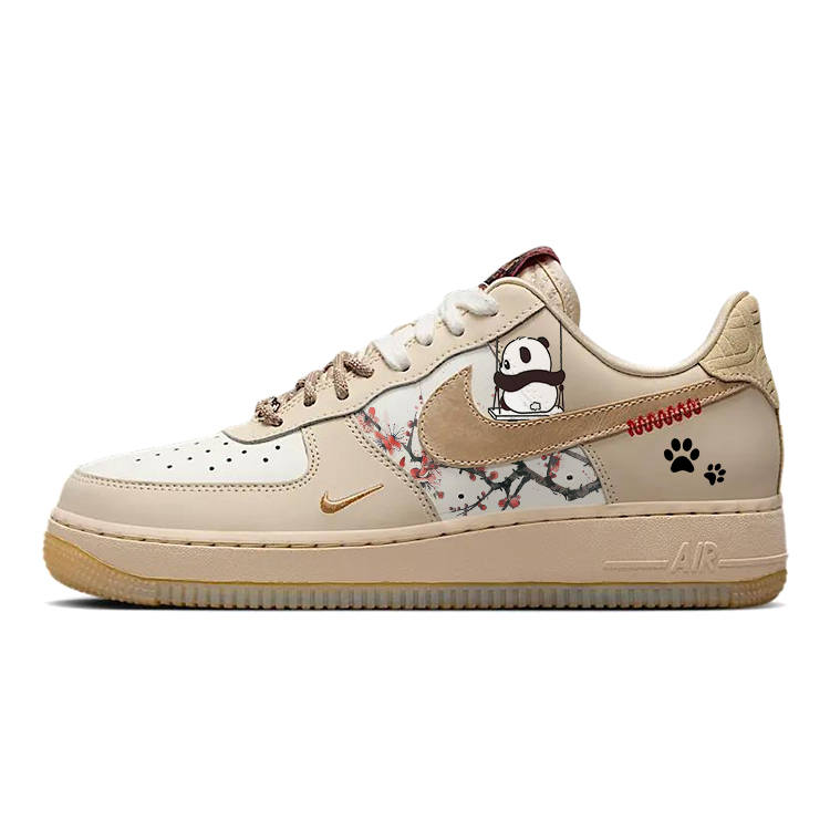 Nike Nike Air Force 1 Slip Resistant, Abrasion Resistant, Lightweight Low top Skateboard Shoes Women's Brown