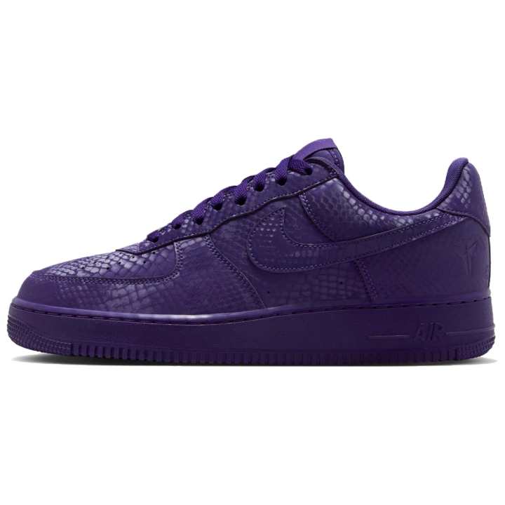 Nike Nike Air Force 1 Slip Resistant Abrasion Resistant Low top Skateboard Shoes Unisex Purple