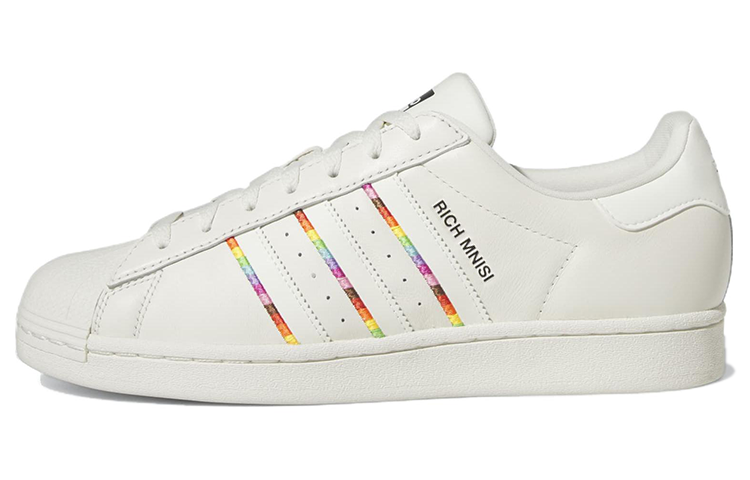 Adidas Originals SUPERSTAR RM Round Tip Abrasion Resistant Low top Skateboard Shoes Unisex White