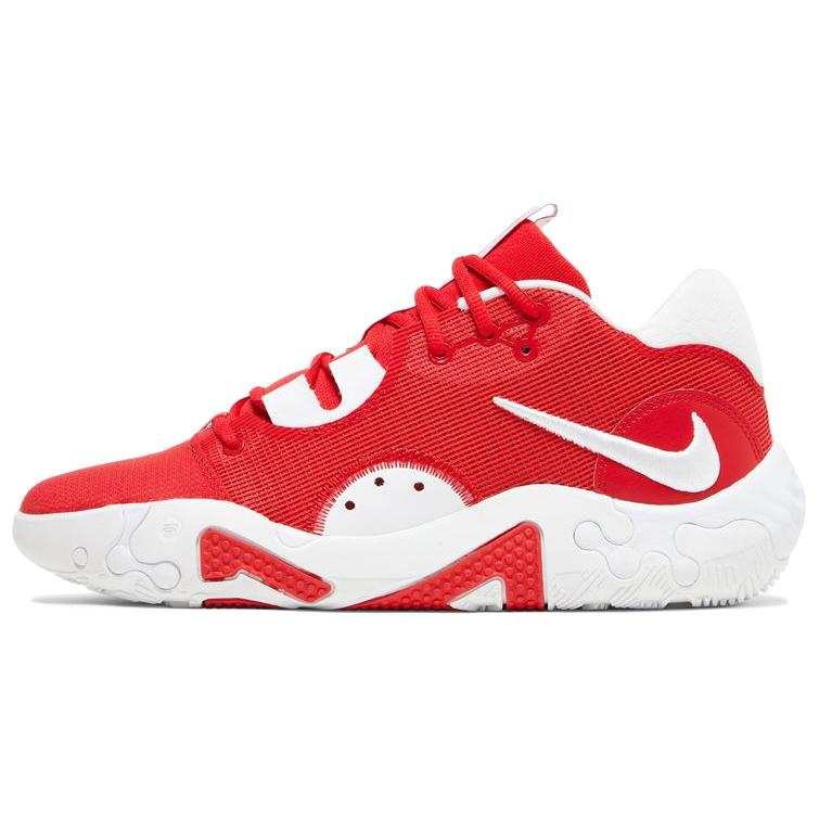 Nike Nike PG 6 Abrasion Resistant Low top Basketball Shoes Men's Red White