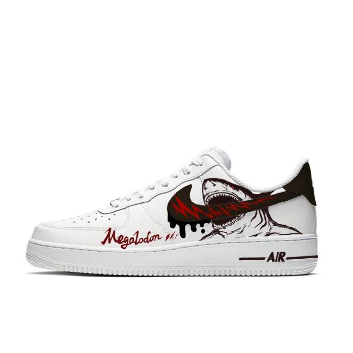 Nike Nike Air Force 1 Slip Resistant Cushioning Abrasion Resistant Low top Skateboard Shoes Unisex White