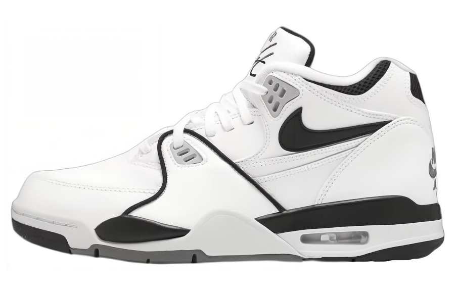 Nike Nike x Stussy Air Flight 89 Comfortable Slip Resistant Mid top Basketball Shoes Men's Black White