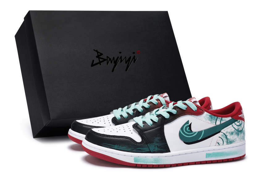 Jordan Jordan Air Jordan 1 Low 811 Manufacturing, Summer Square Cloud, Special Shoe Box Cushioning Slip Resistant Low top