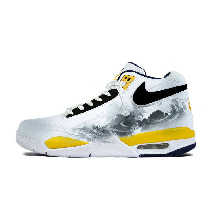 Nike Nike Flight Legacy Cloud Wave Jinhui Abrasion Resistant Breathable Low top Vintage Basketball Shoes Men's