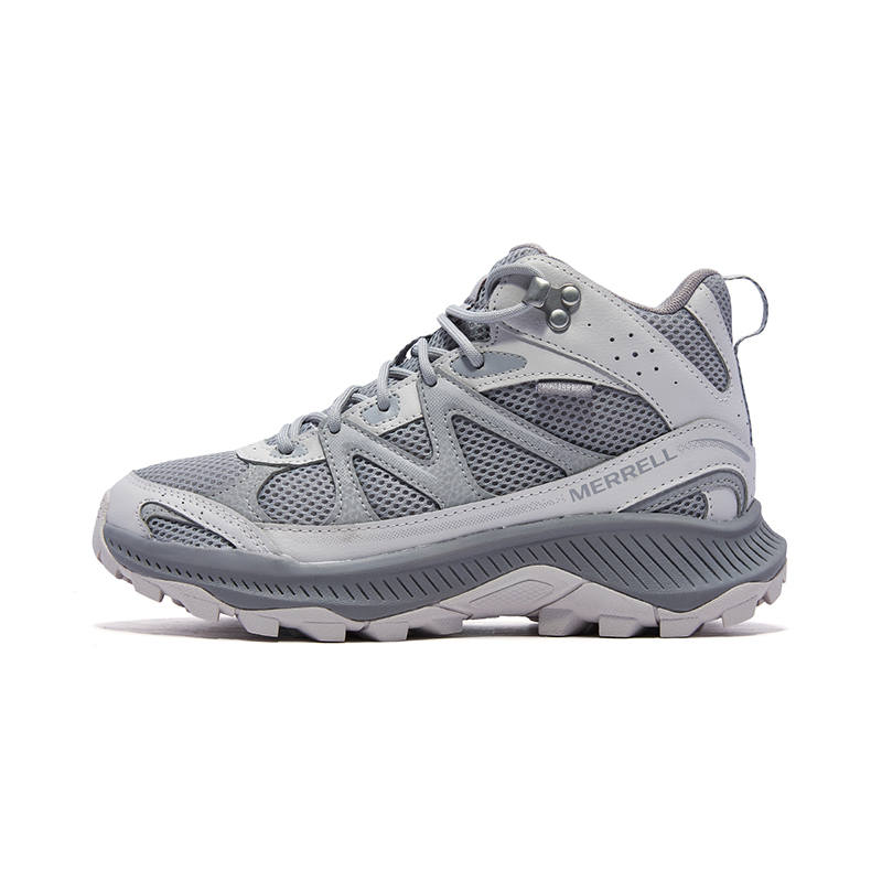 MERRELL TEMPO EXP MID WP Slip Resistant, Abrasion Resistant, Breathable Mid top Mountaineering Hiking Shoes Women's