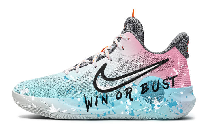 Nike Nike KD Trey 5 IX Basketball Shoes Unisex Mid Top Blue/Pink/Black/White/Gray