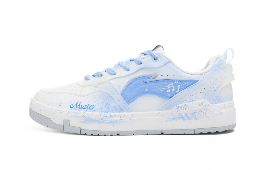 Li-Ning Li Ning Original Era Slip Resistant Abrasion Resistant Low top Skateboard Shoes Men's White