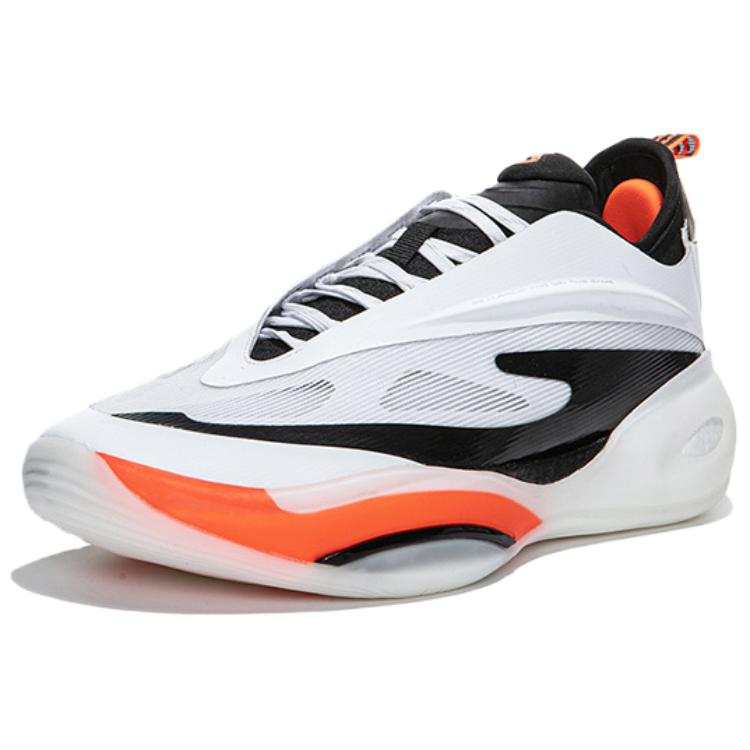 Erke Humble 2.0 Cushioning Slip Resistant Rebound Low top Cushioning Gel Basketball Shoes Men's White Black