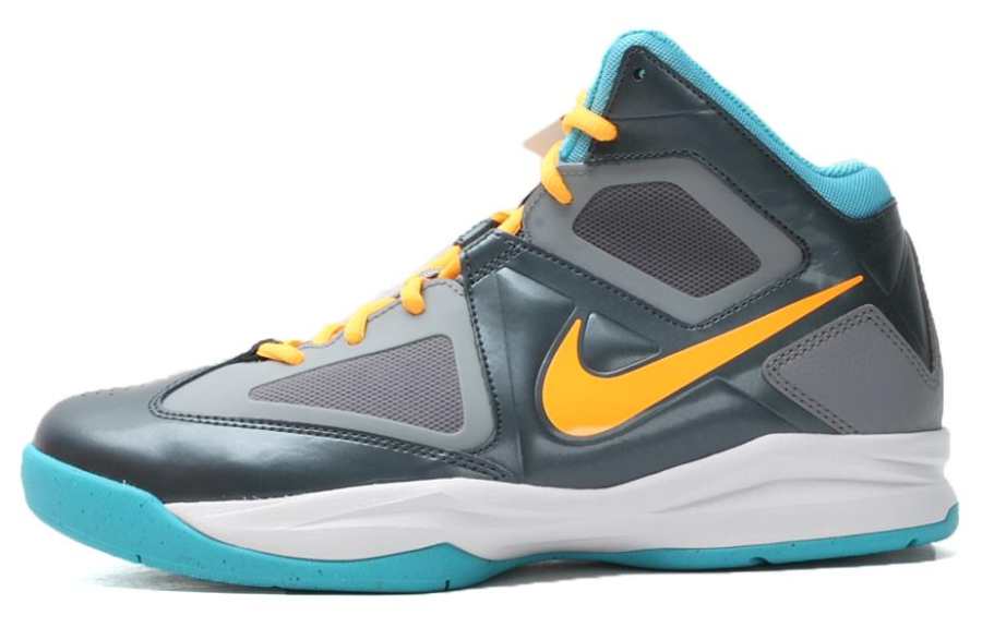 Nike Nike Zoom Born Ready Winterizd Cushioning Slip Resistant Abrasion Resistant Mid top Basketball Shoes Men's Gray Blue