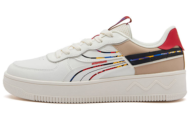 361° Cushioning Slip Resistant Cushioning Slip Resistant Low top Skateboard Shoes Men's White Red
