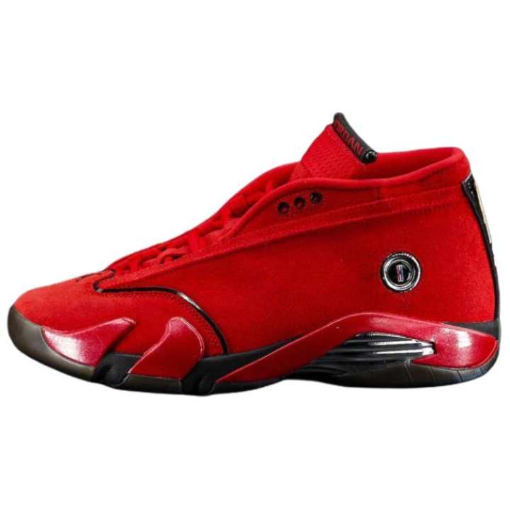 Jordan Jordan Air Jordan 14 Slip Resistant Abrasion Resistant Low top Basketball Shoes Unisex Red