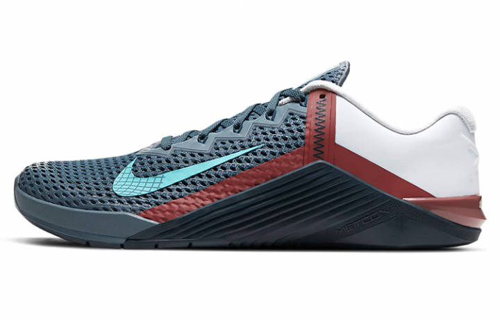 Nike Nike Metcon 6 Cushioning Slip Resistant Abrasion Resistant Low top Training Shoes Unisex Blue White Brown