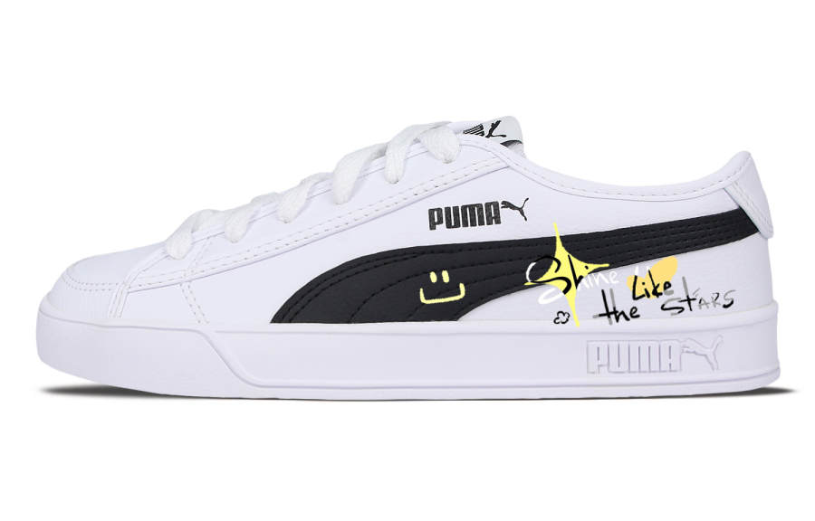 PUMA Smash V2 Stars Sparkling Slip Resistant, Abrasion Resistant, Lightweight