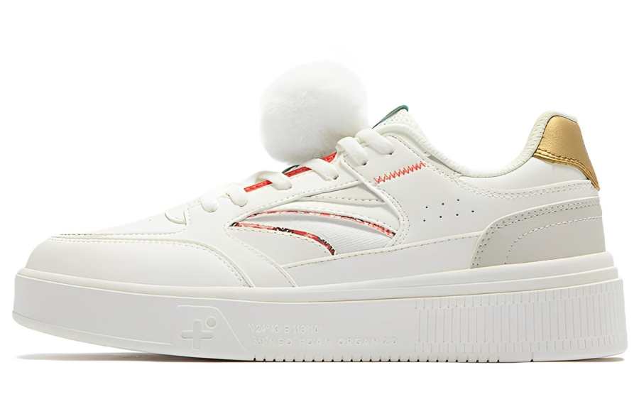 361° Joy Non slip Lightweight Low top Skateboard Shoes Women's White Finch Red
