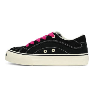 BURNING FLAME Breathable Lightweight Low top Canvas Shoes Men's Black