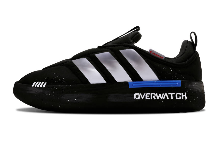 Adidas Adidas Adipuff Fabric Abrasion Resistant Low top Casual Shoes Unisex Silver Black