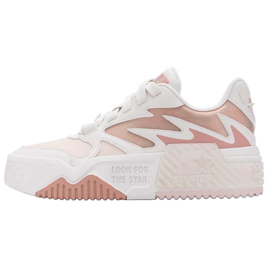 STARTER Height Increasing Abrasion Resistant Slip Resistant Low top Skateboard Shoes Women's Pink