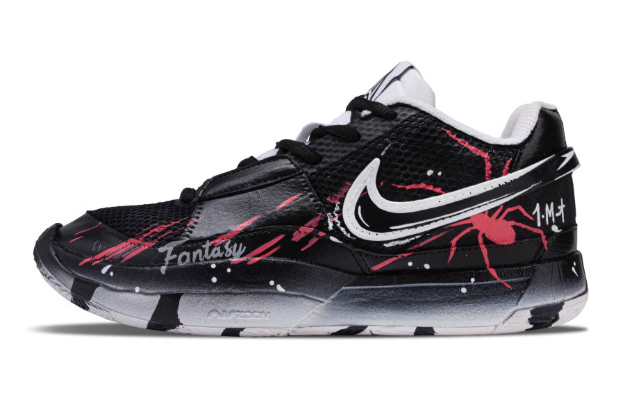Nike Nike Ja 1 Ja Morant 1 Red Net Cushioning Abrasion Resistant Breathable Low top Basketball Shoes Unisex Black