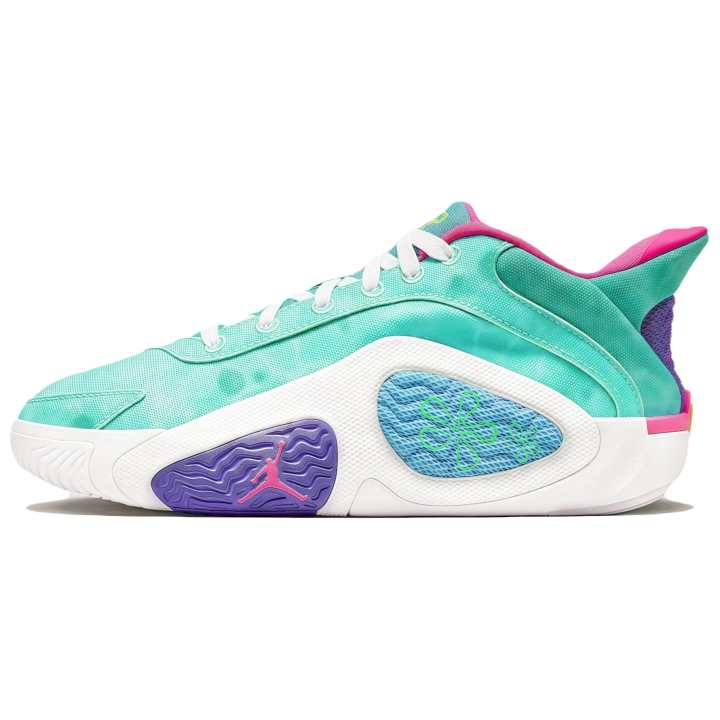 Jordan Jordan Tatum 2 Comfortable Mid top Basketball Shoes Unisex Emerald