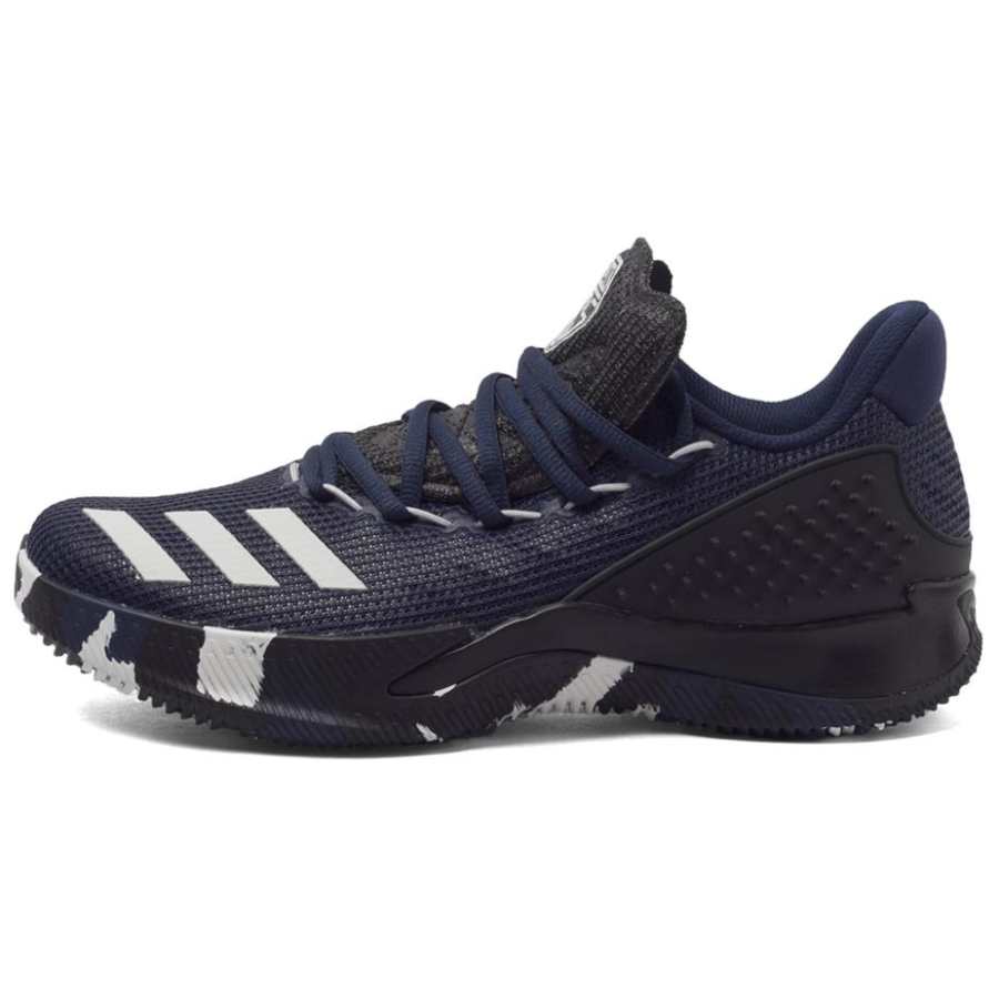 Adidas Adidas Ball 365 Slip Resistant Abrasion Resistant Low top Basketball Shoes Men's Blue Black