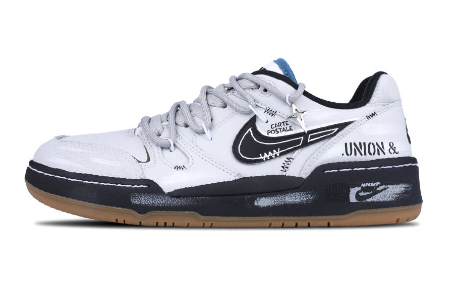 Nike Nike Full Force Huijie, Gray Tone Negative Lens Abrasion Resistant Low top Skateboard Shoes Men's Black Gray