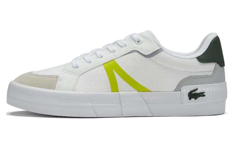 LACOSTE Leather Low top Skateboard Shoes Women's White