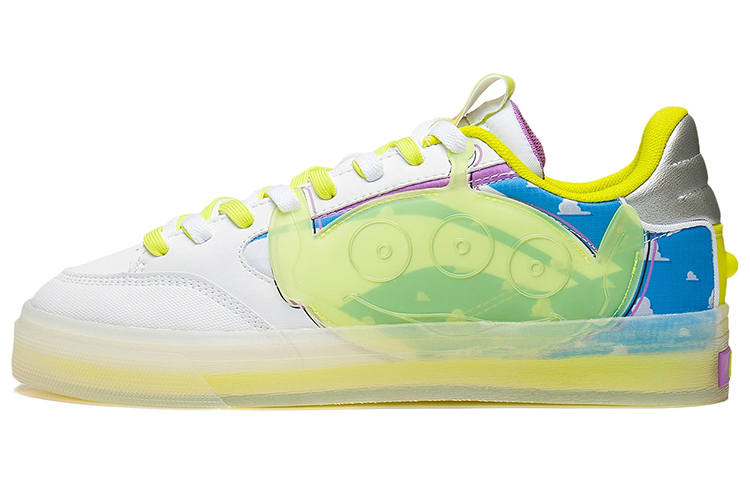 Li-Ning Disney x Li Ning Wave 180 Low top Skateboard Shoes Men's White Yellow Alien Special Edition