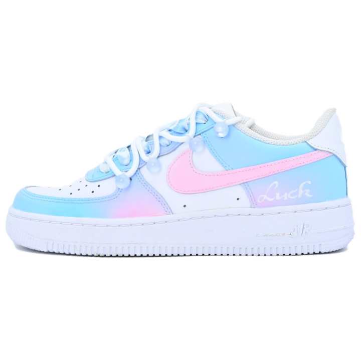 Nike Nike Air Force 1 Floating Love Top Grain Cow Leather Coverage Slip Resistant Cushioning Abrasion Resistant Balance