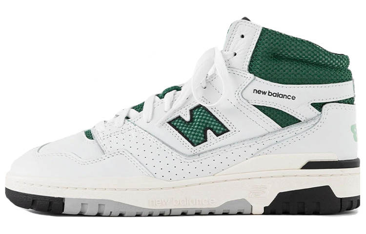 New Balance AIME LEON DORE x New Balance Versatile Mid top Vintage Basketball Shoes Unisex White Green