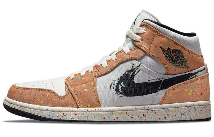 Jordan Air Jordan 1 Mid Se 'Brushstroke Paint Splatter'