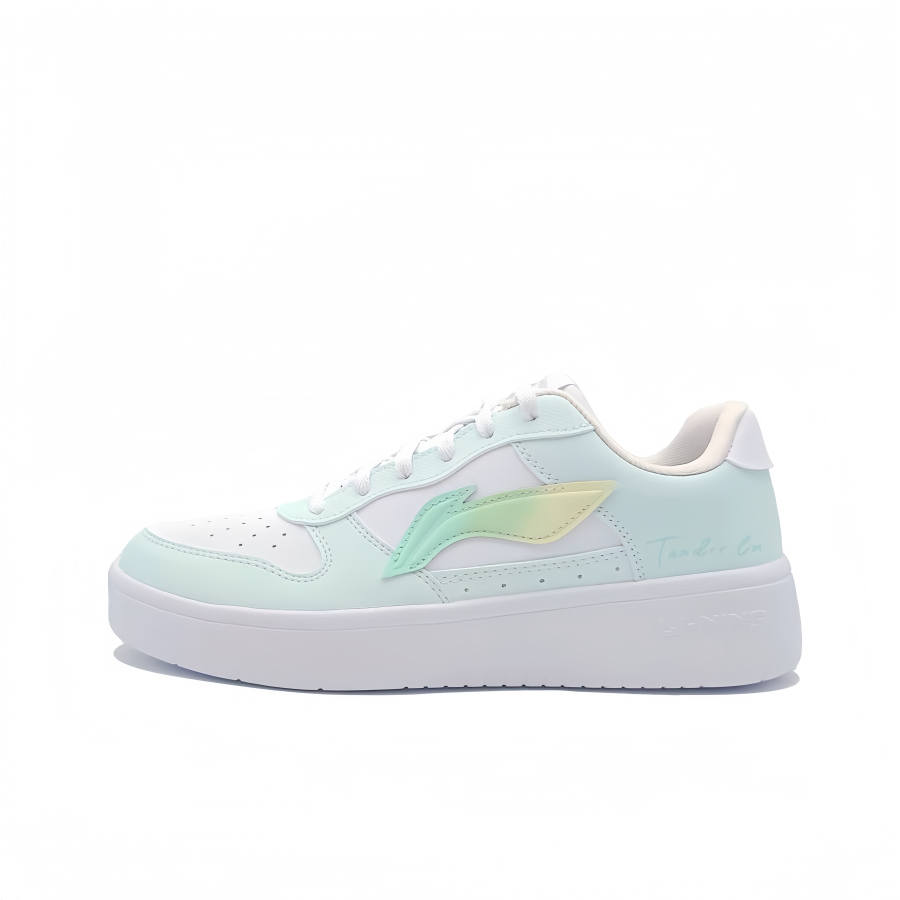 Li-Ning Li Ning Floating Boat Slip Resistant, Abrasion Resistant, Lightweight Low top Skateboard Shoes Women's Cyan