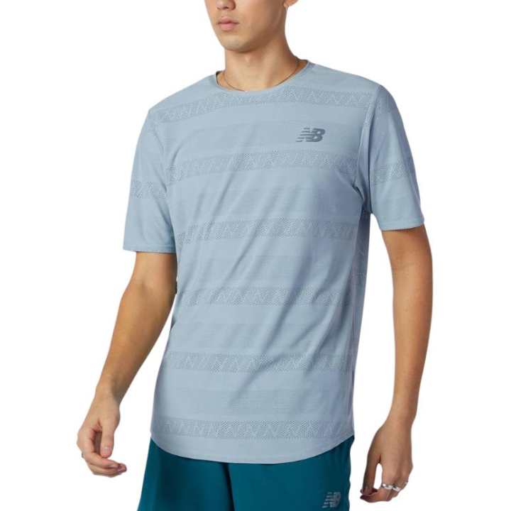 New Balance New Balance T Shirts Men's Blue Crew Neck