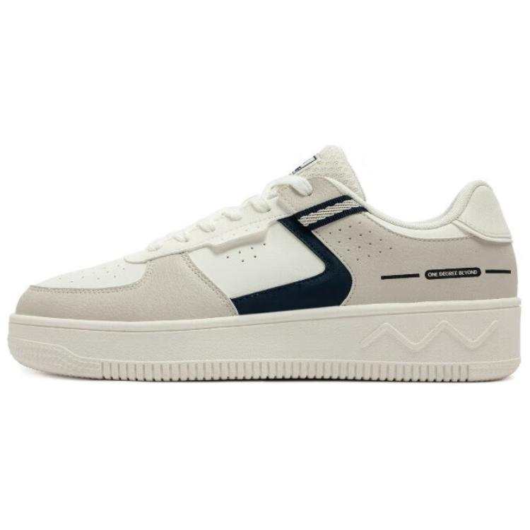 361° Wear resistant And Lightweight Low top Skateboard Shoes Men's White Beige Black