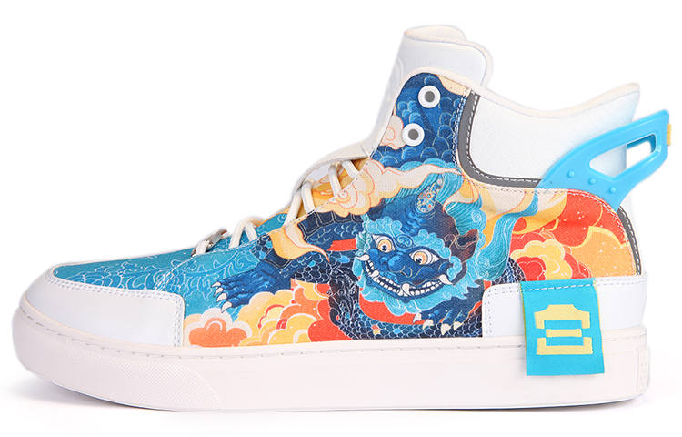IDX Forbidden City Palace Culture X IDX Canvas Shoes Unisex High Top Cyan