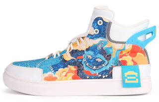 IDX Forbidden City Palace Culture X IDX Canvas Shoes Unisex High Top Cyan
