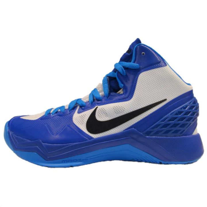 Nike Nike Slip Resistant Abrasion Resistant Mid top Basketball Shoes Unisex Blue White