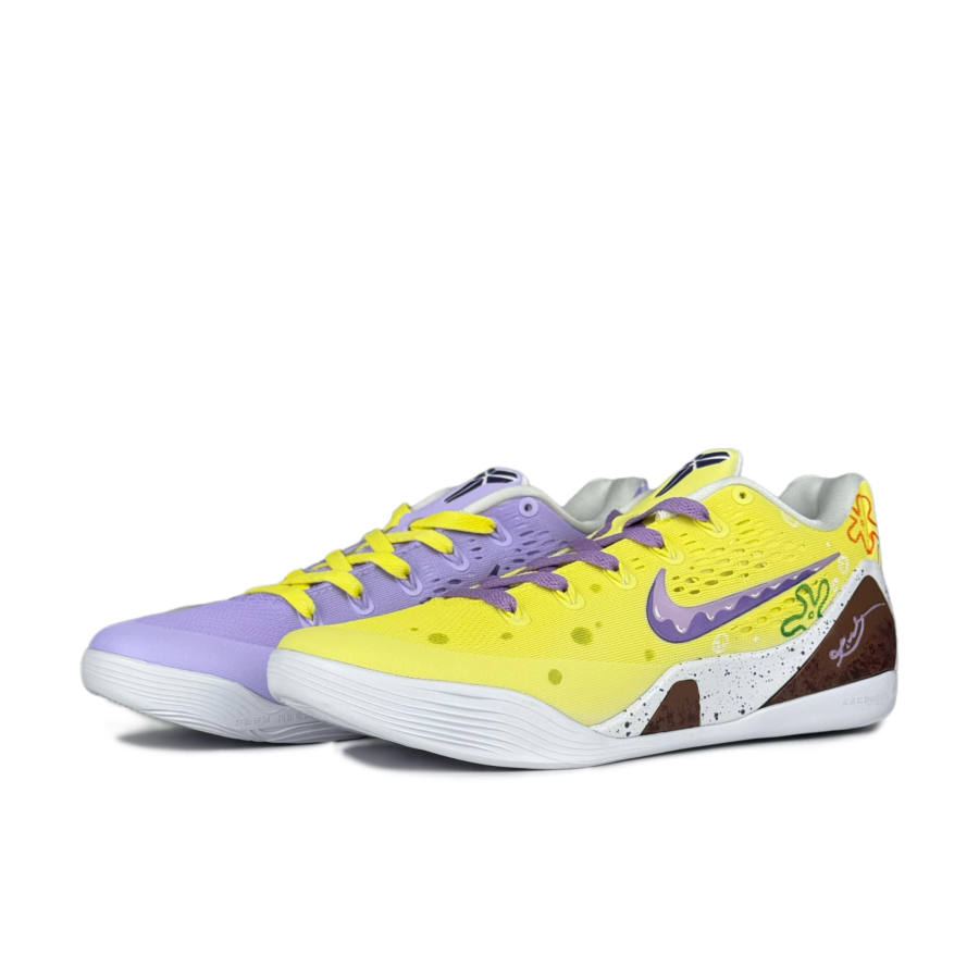 Nike Nike Kobe 9 Dreamy Underwater Cushioning Low top Basketball Shoes Men's Yellow Purple