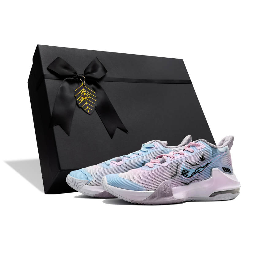 Nike Nike Air Max Impact 3 Slip Resistant Abrasion Resistant Low top Basketball Shoes Unisex Blue Pink