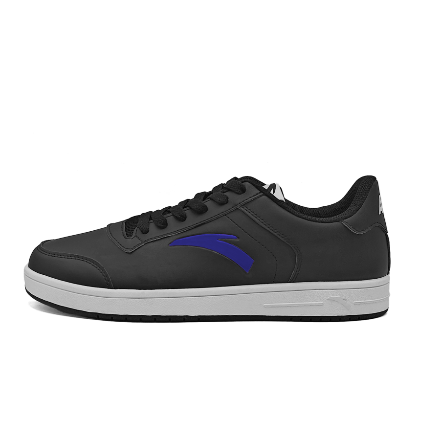 Anta Slip Resistant, Abrasion Resistant, Lightweight Low top Skateboard Shoes Men's Black Dark Blue