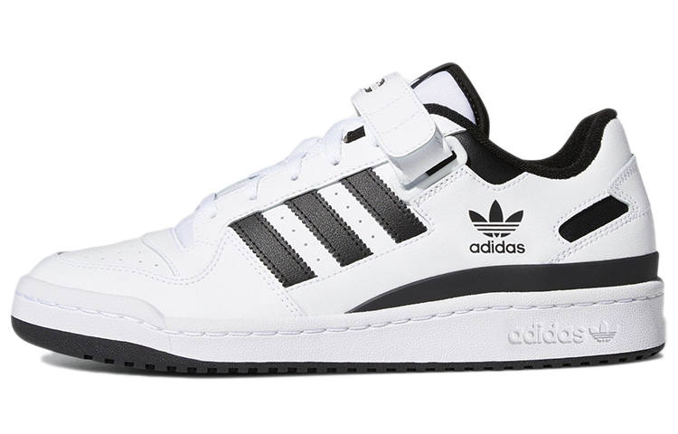 Adidas Originals FORUM Low Leather Abrasion Resistant Low top Skateboard Shoes Unisex White Black