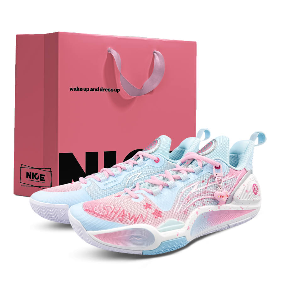 Li-Ning Li Ning Speed 9 Slip Resistant, Abrasion Resistant, Rebound Low top Basketball Shoes Men's Light Blue