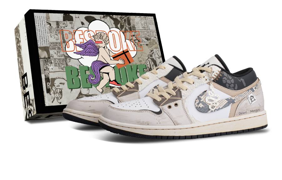 Jordan Jordan Air Jordan 1 Year Of The Snake, Desert Datura, Box Slip Resistant Abrasion Resistant