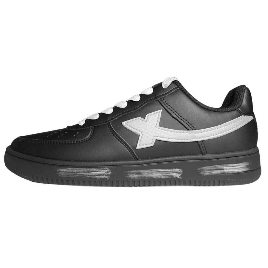 XTEP Air Force 1 Slip Resistant And Abrasion Resistant Coverage Low top Skateboard Shoes Unisex Black White