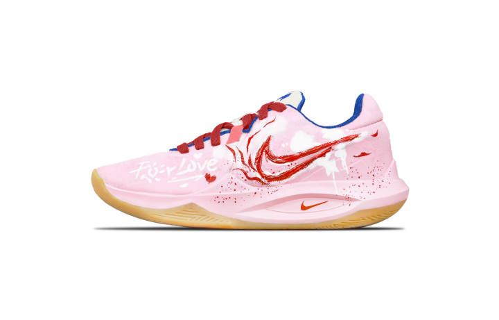 Nike Nike Precision 6 Rose Love Cushioning Slip Resistant Abrasion Resistant Breathable Low top Basketball Shoes Men's Pink