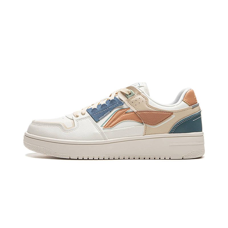 Li-Ning Li Ning Tianji Collection Platform Low top Skateboard Shoes Men's Mist White